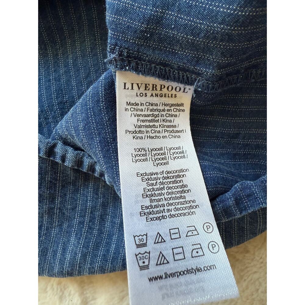 Liverpool Los Angeles Soft Denim Lyocell Dress XS - Picture 3 of 6